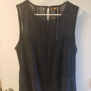 Lee Black Lace Tank Top
